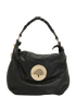 Daria Hobo, &pound;320, Handbags, Black, Leather, Front view